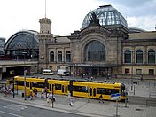Der Dresdner Hauptbahnhof, Station für viele Touristen und Besucher der Stadt