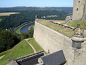 Festung Königstein in der Sächsischen Schweiz bei Dresden